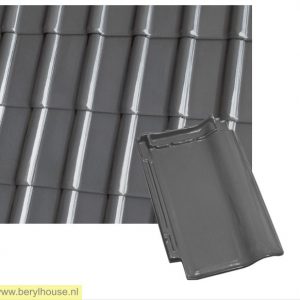 Dakpannen antraciet grijs mat verglaasd FD 10,5 (per m2)