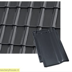 Dakpannen donker grijs mat verglaasd FD 10,5 (per m2)
