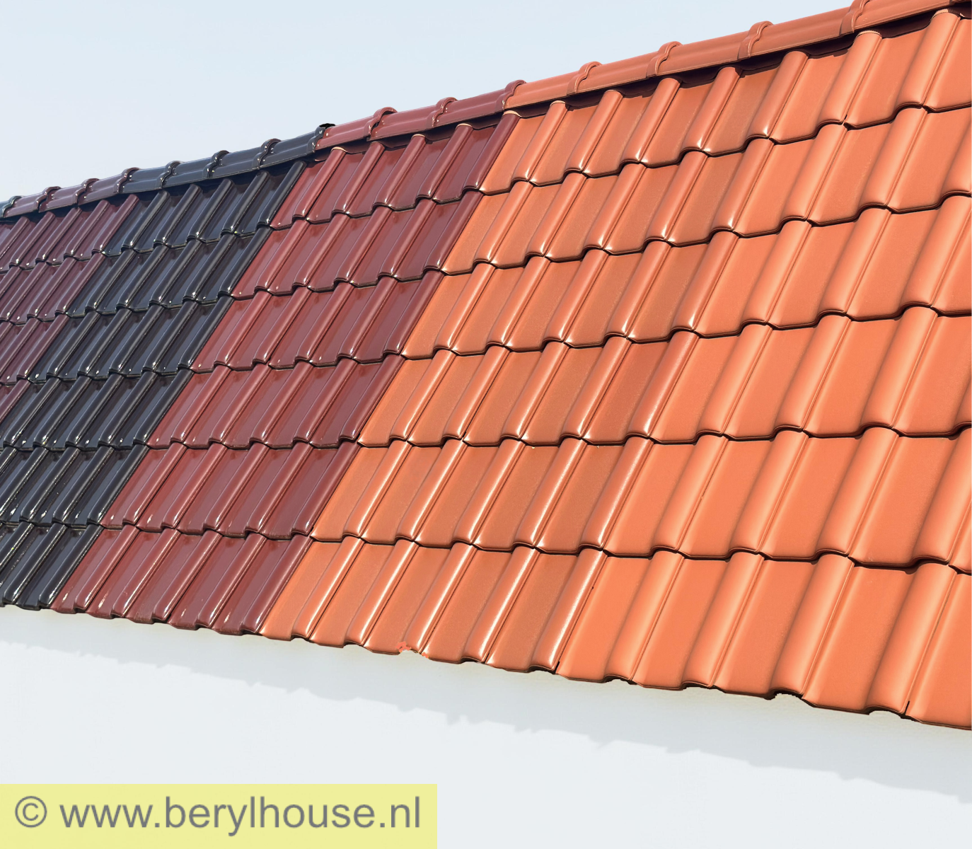 Dakpannen rood engobe FD 10 (per m2)