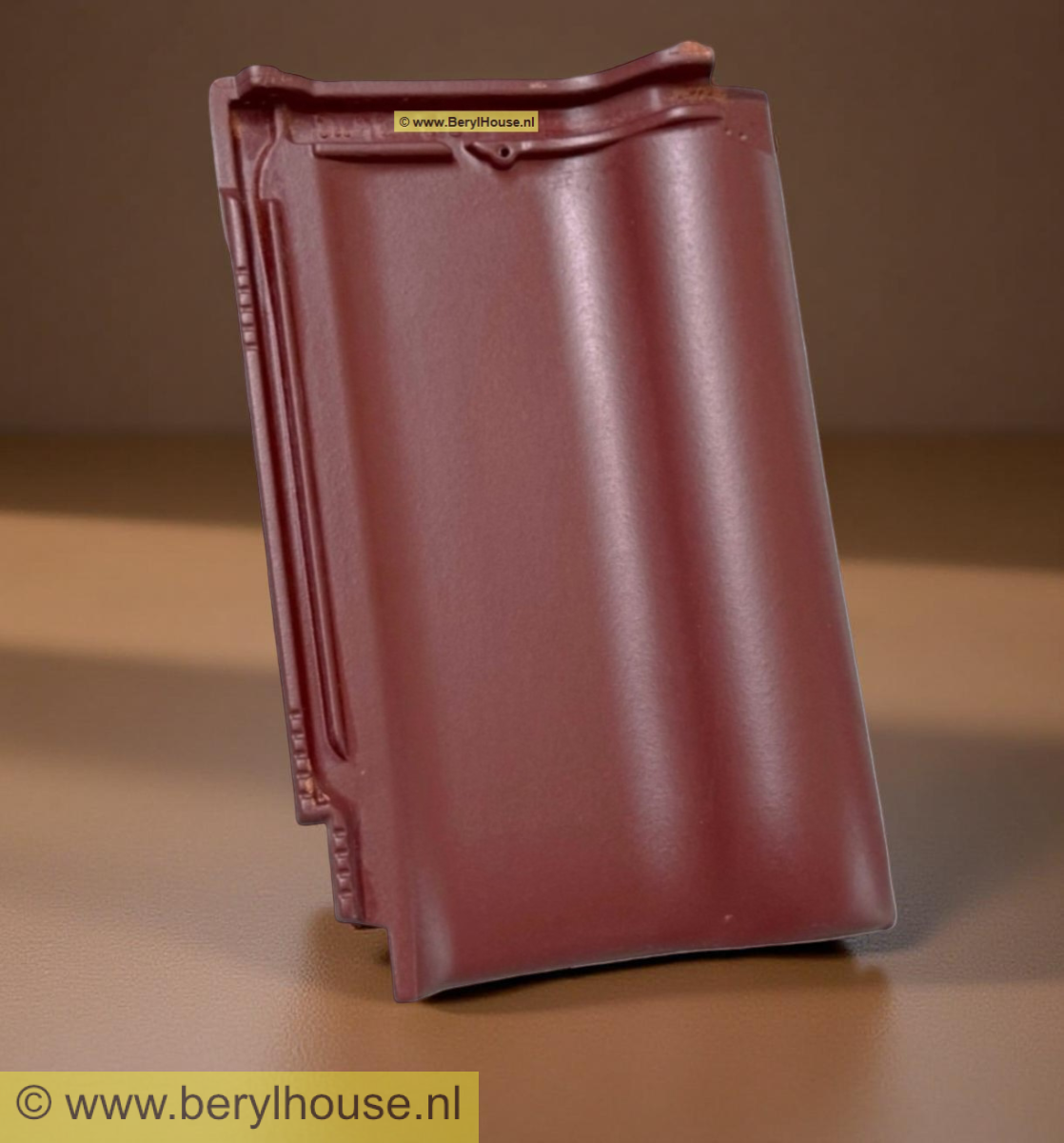 Dakpannen wijnrood engobe FD 10 (per m2)