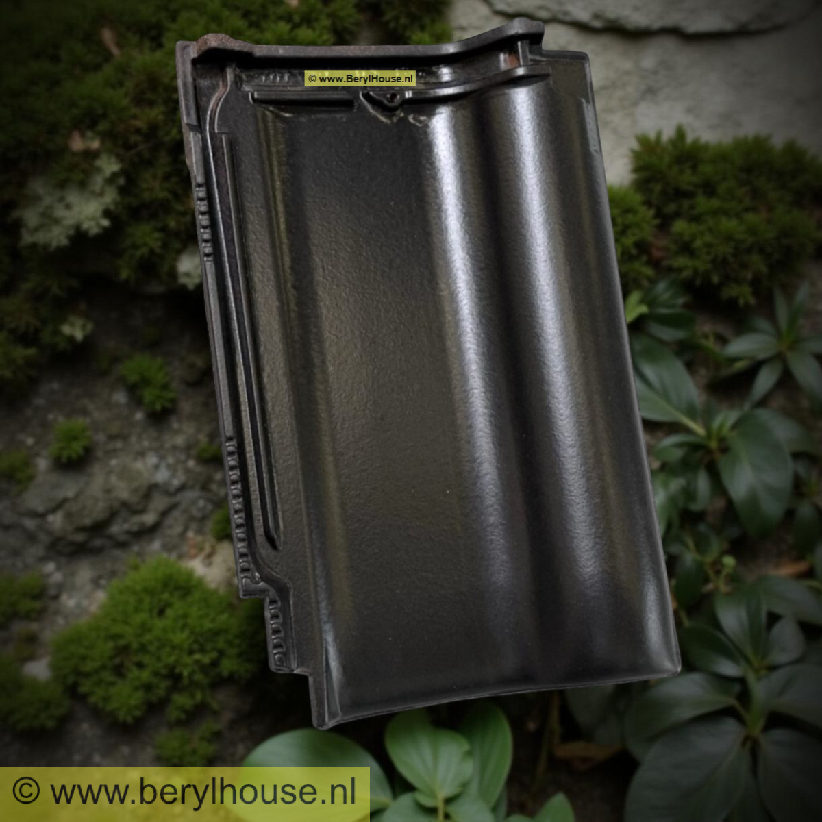 Dakpannen zwart engobe FD 10 (per m2)