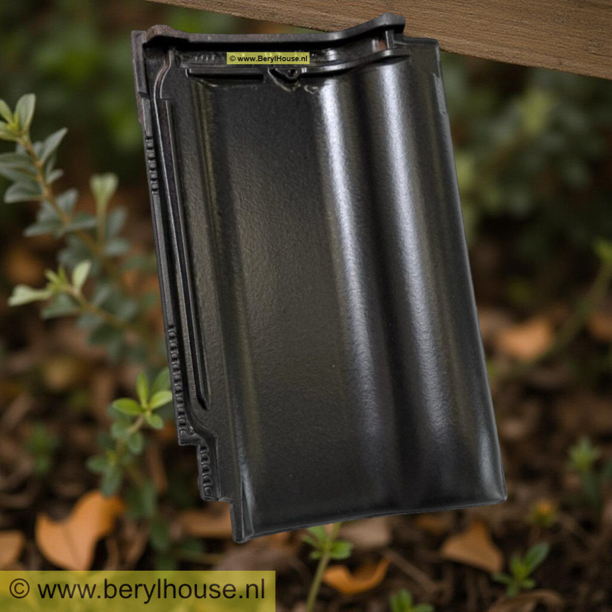 Dakpannen zwart engobe FD 10 (per m2)