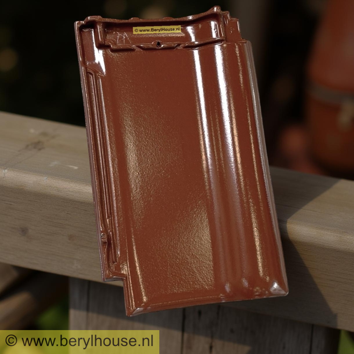 Dakpannen kastanjebruin engobe FD 10,5 (per m2)