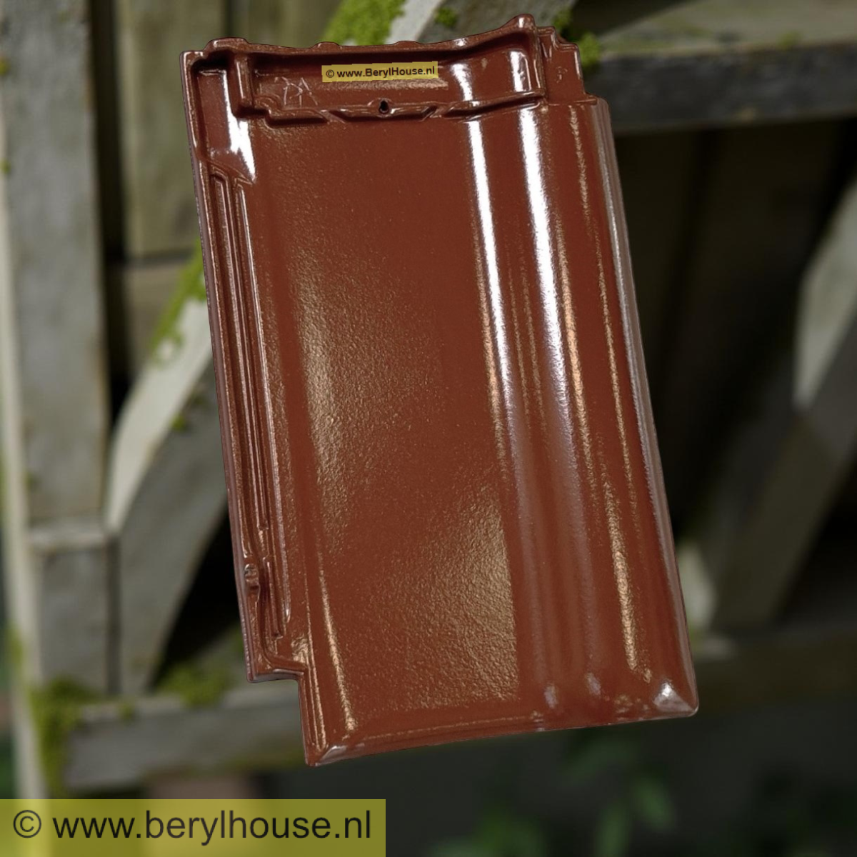 Dakpannen kastanjebruin engobe FD 10,5 (per m2)