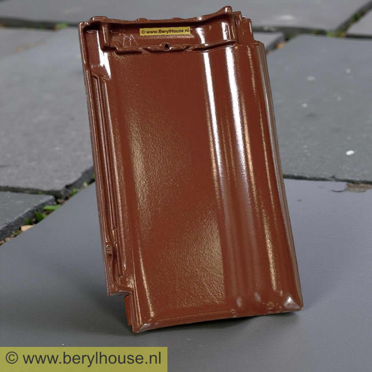 Dakpannen kastanjebruin engobe FD 10,5 (per m2)