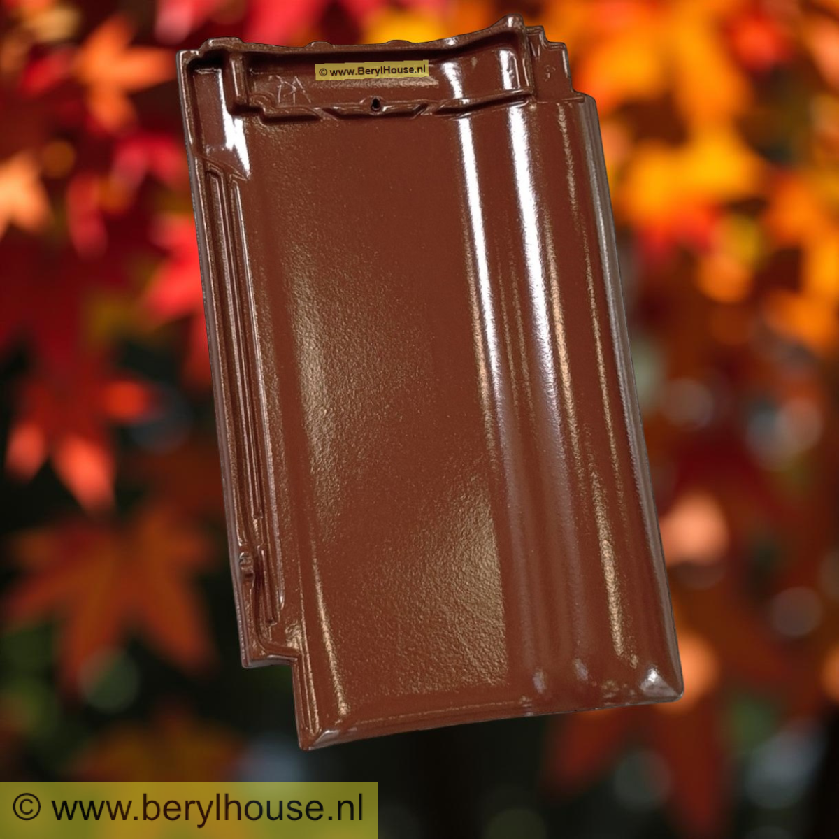 Dakpannen kastanjebruin engobe FD 10,5 (per m2)