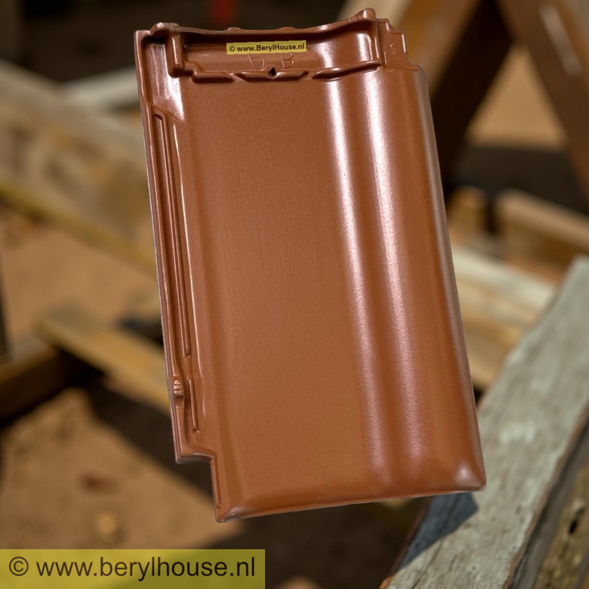 Dakpannen rood engobe FD 10,5 (per m2)