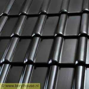 Dakpannen zwart mat verglaasd FD 10,5 (per m2)