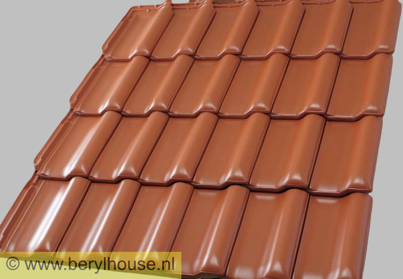 Dakpannen rood engobe FD 15 (per m2)