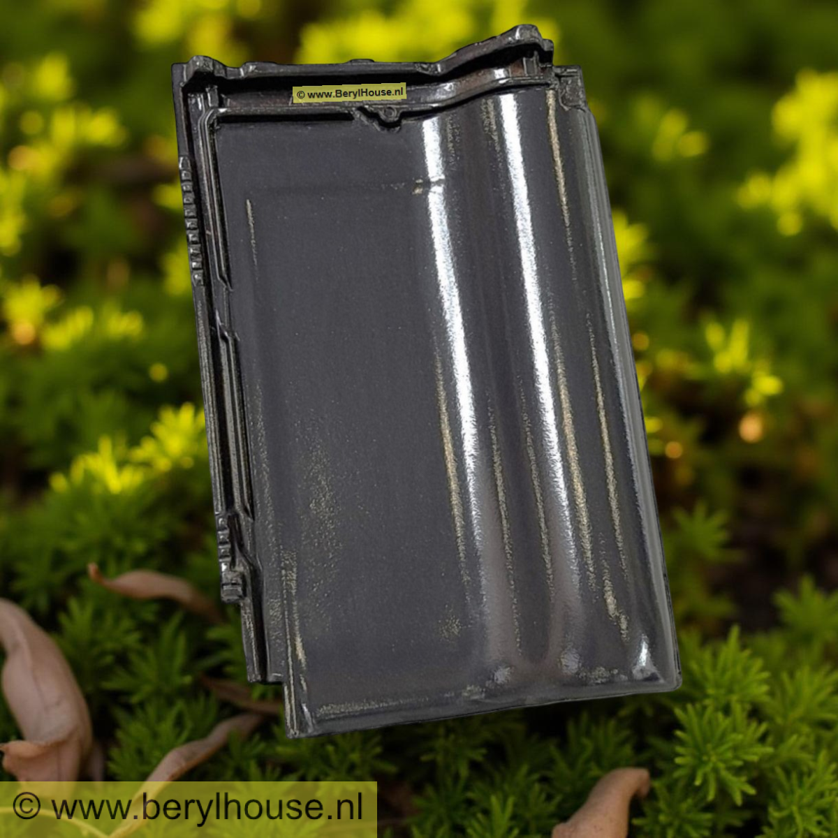 Dakpannen donker grijs mat verglaasd FD 9,5 (per m2)