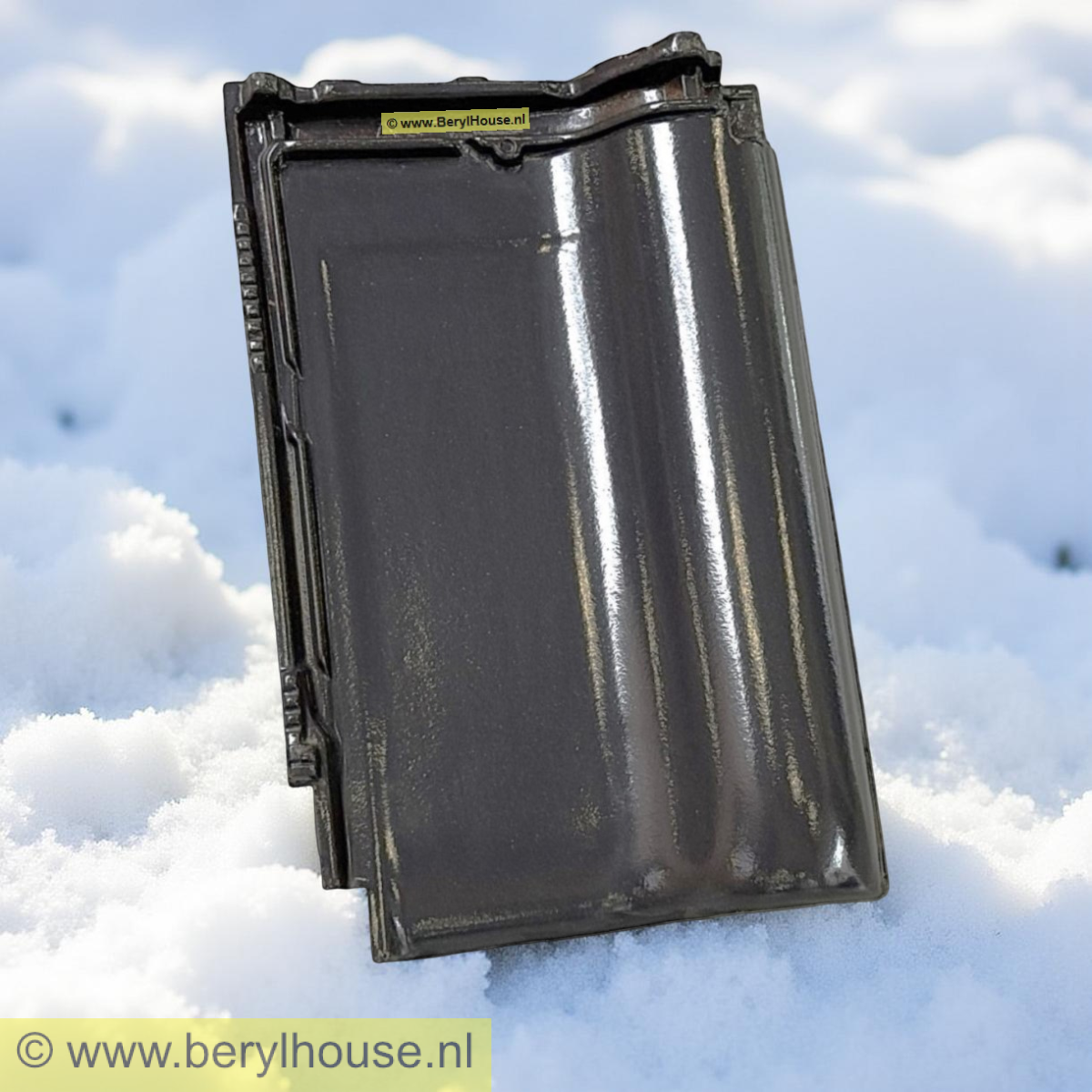 Dakpannen donker grijs mat verglaasd FD 9,5 (per m2)