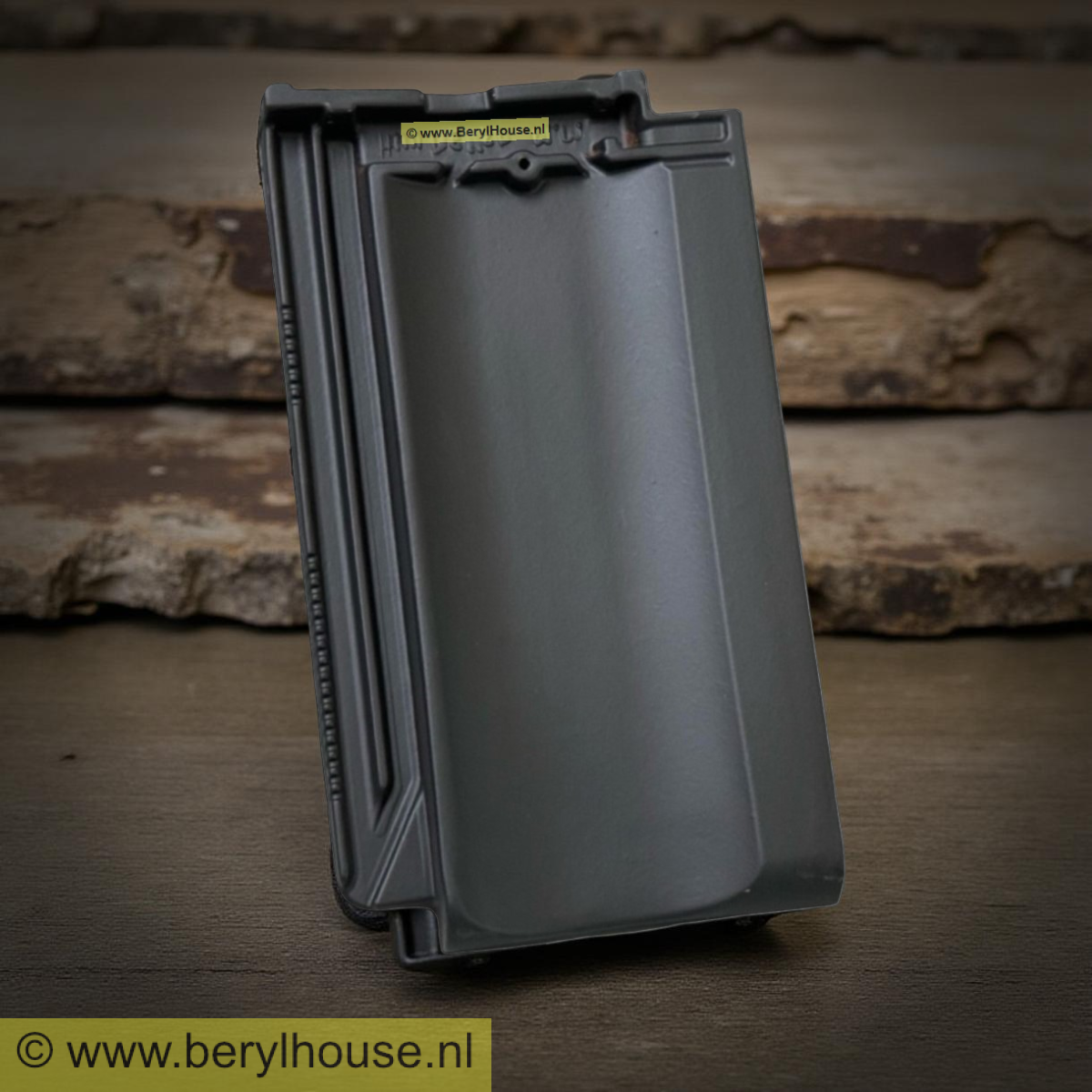 Dakpannen antraciet engobe HOLLE MULDEN 14,5 (per m2)