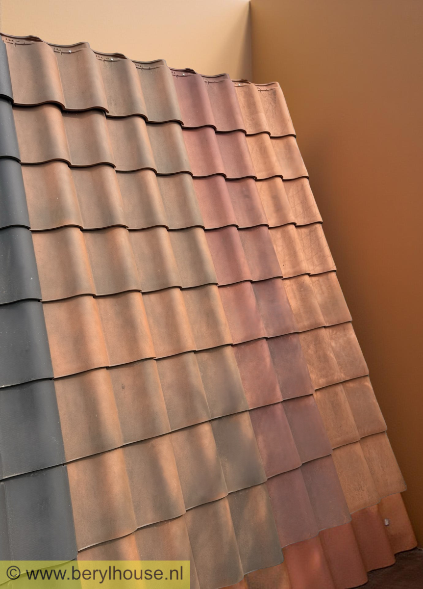 Dakpannen natuurrood (twin model) OUDE HOLLE 20 (per m2)