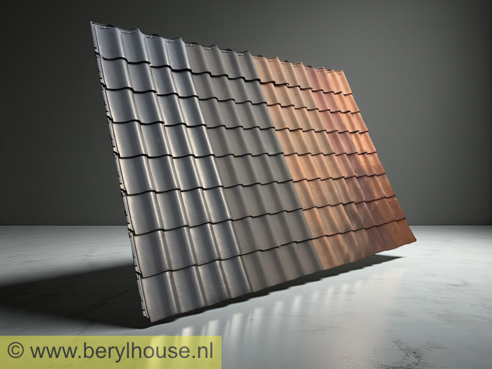 Dakpannen natuurrood (twin model) OUDE HOLLE 20 (per m2)