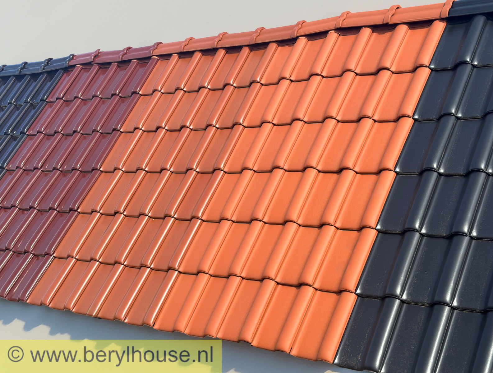 Dakpannen rood engobe FD 10 (per m2)