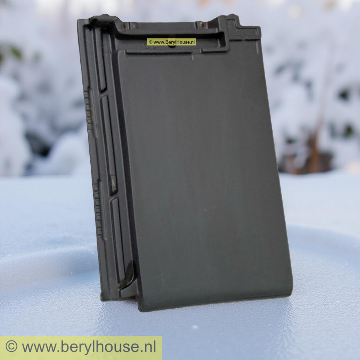 Dakpannen antraciet engobe VLAKKE DAKPAN 11,8 (per m2)