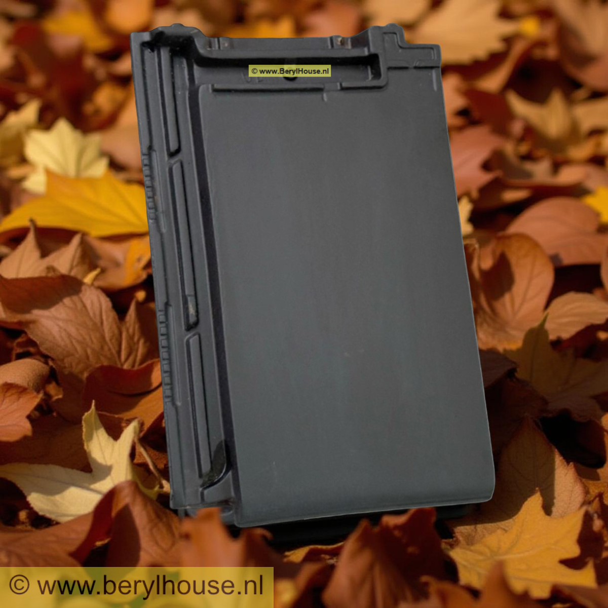 Dakpannen antraciet engobe VLAKKE DAKPAN 11,8 (per m2)