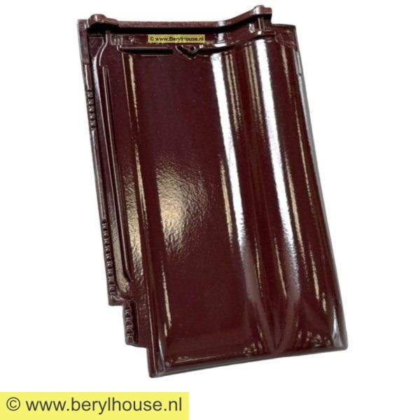 Dakpannen wijnrood hoogglans FD 10 (per m2)