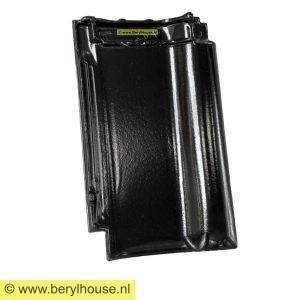 Dakpannen zwart mat verglaasd FD 10,5 (per m2)
