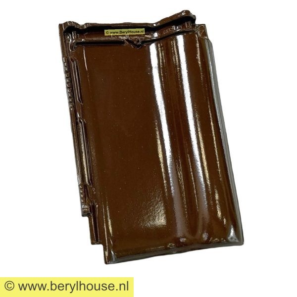 Dakpannen bruin hoogglans FD 9,5 (per m2)