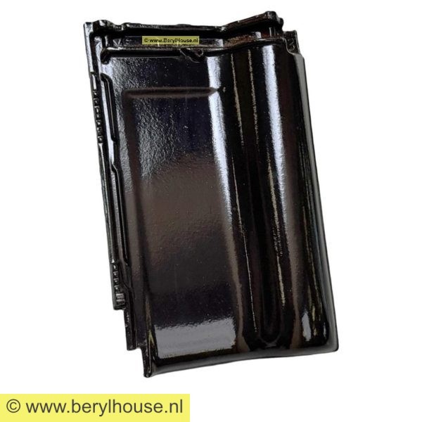 Dakpannen zwart hoogglans FD 9,5 (per m2)