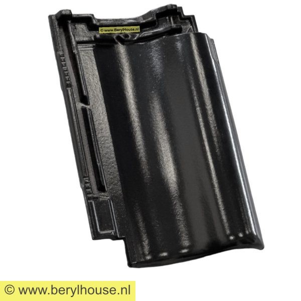Dakpannen zwart mat verglaasd OVH 11 (per m2)