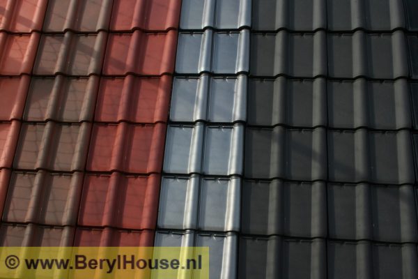 TUILE DU NORD 20 Zwart Mat Verglaasd (twin model)