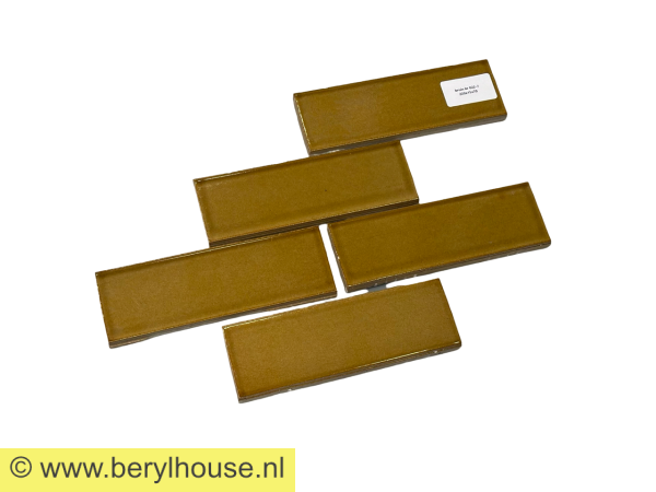 Baksteenstrippen St. Joris bruin strengpers geglazuurd 220x70x15mm (per m2)