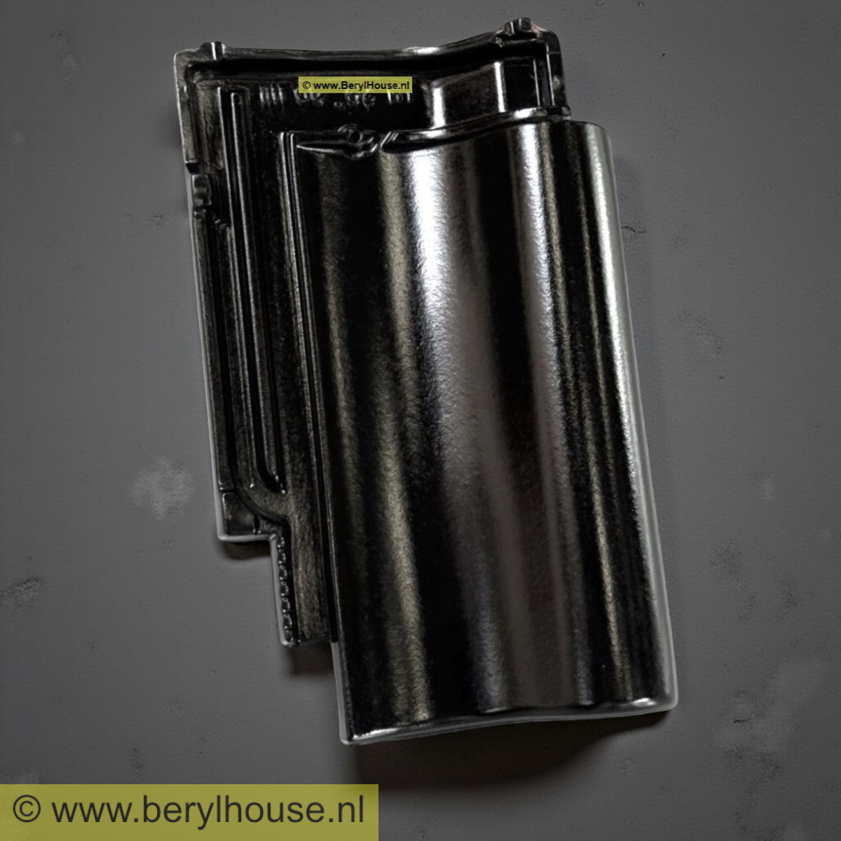 Dakpannen zwart mat verglaasd OVH 14,3 (per m2)