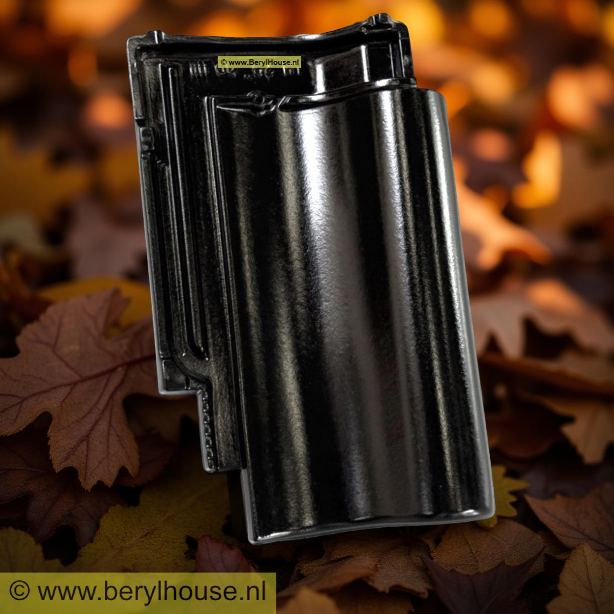 Dakpannen zwart mat verglaasd OVH 14,3 (per m2)