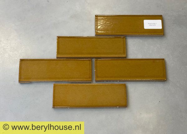 Baksteenstrippen St. Joris bruin strengpers geglazuurd 220x70x15mm (per m2)