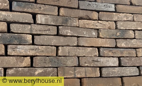 Metselstenen bruin gesinterd wasserstrich getrommeld WF (per stuk)