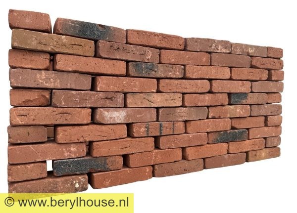 Metselstenen rood genuanceerd gesinterd wasserstrich getrommeld WF (per stuk)