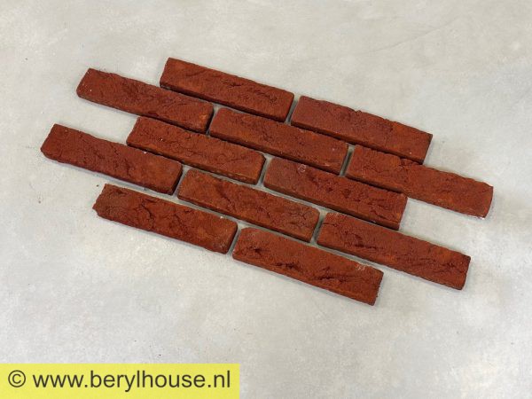 Baksteenstrippen rood handvorm WF (per m2)