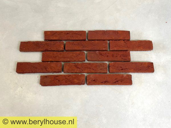 Baksteenstrippen rood handvorm WF (per m2)