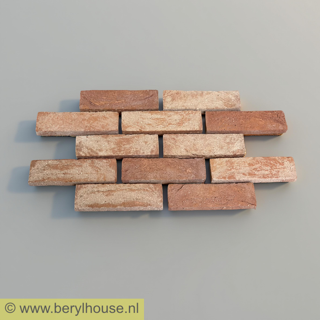 Baksteenstrippen brons handvorm DF (per m2)