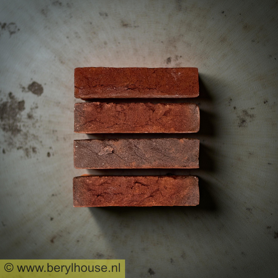 Baksteenstrippen rood genuanceerd handvorm WF (per m2)