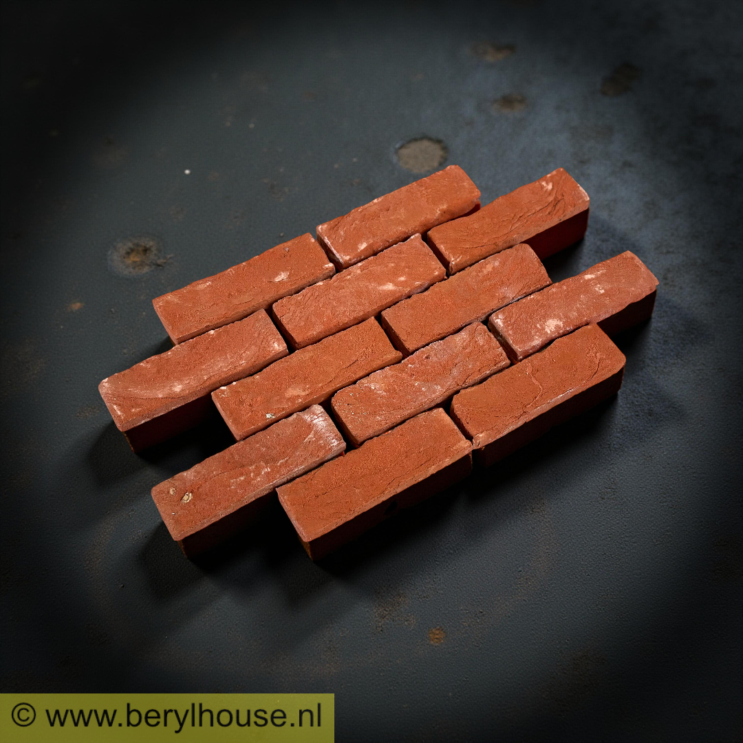Baksteenstrippen rood handvorm DF (per m2)