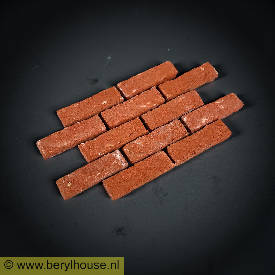 Baksteenstrippen rood handvorm DF (per m2)