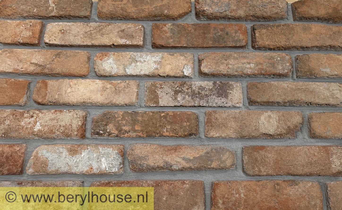 Baksteenstrippen kloostermoppen rood 250x22x68 mm (per m2)
