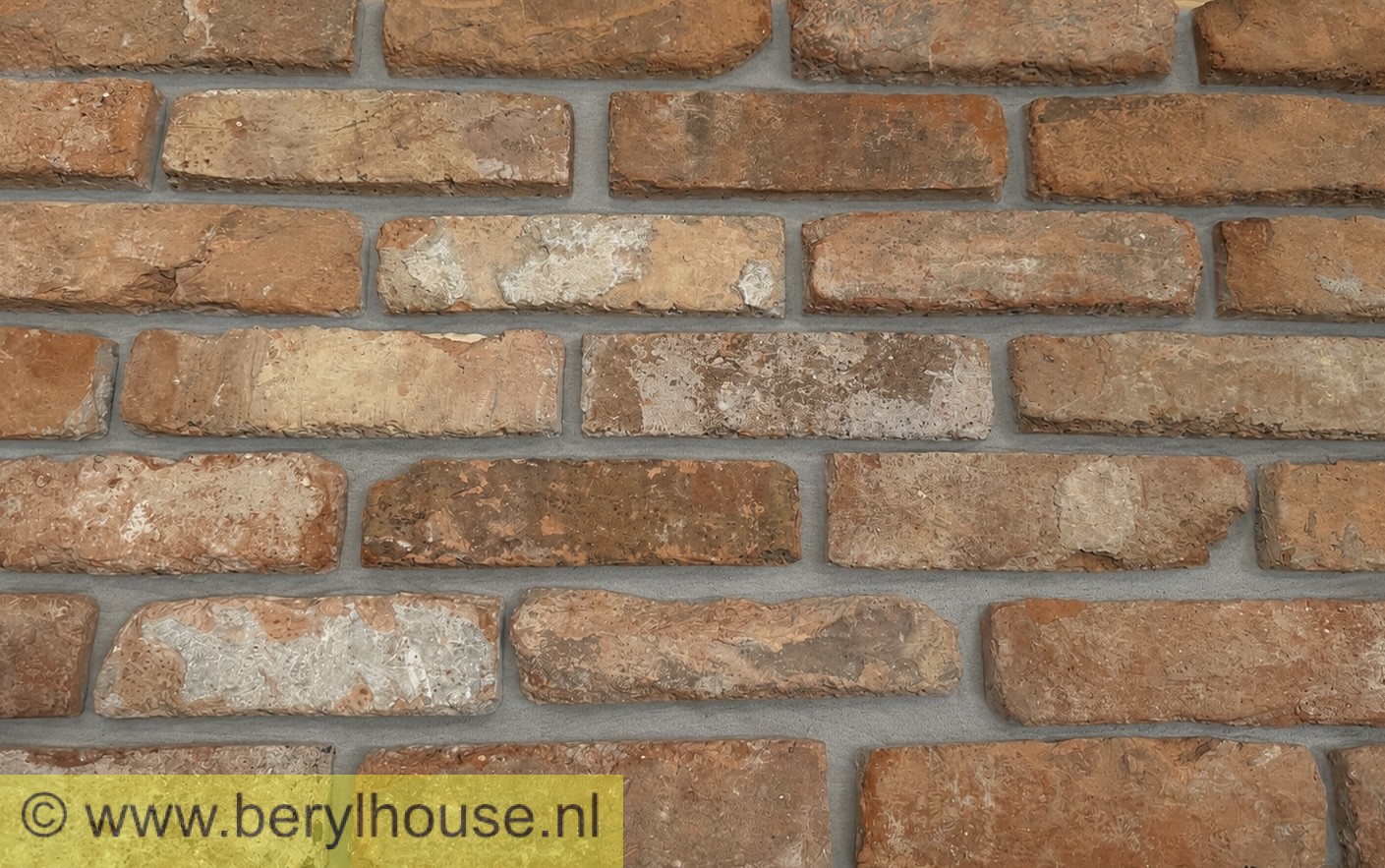 Baksteenstrippen kloostermoppen rood 250x22x68 mm (per m2)