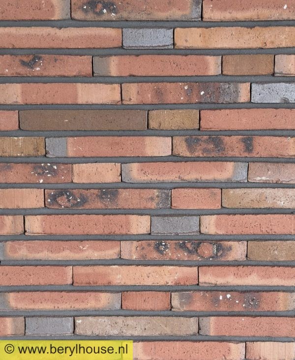 Metselstenen rood bont gesinterd wasserstrich HF (per stuk)