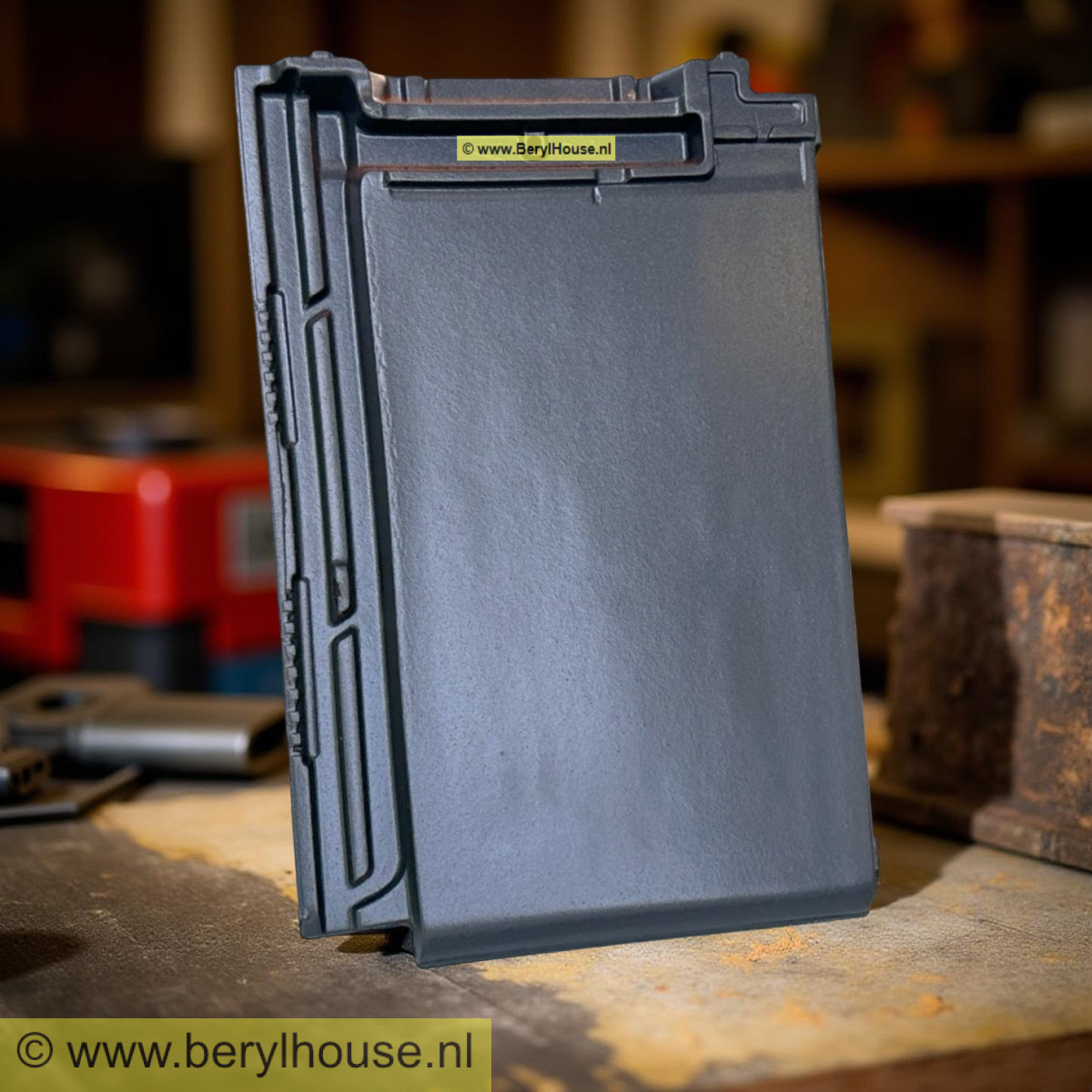 Dakpannen grijs mat glans engobe VLAKKE DAKPAN 11,8 (per m2)