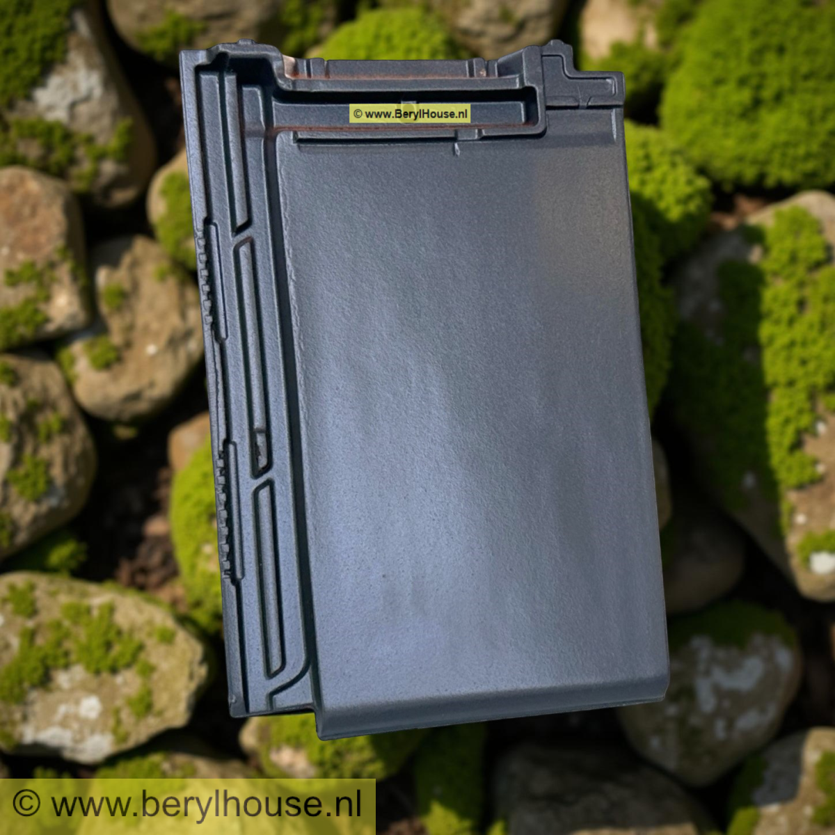 Dakpannen grijs mat glans engobe VLAKKE DAKPAN 11,8 (per m2)