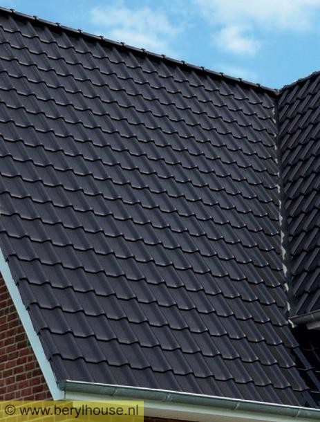 Dakpannen zwart engobe FD 11,1 (per m2)