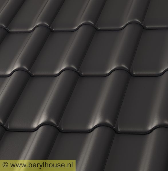 Dakpannen zwart engobe FD 11,1 (per m2)