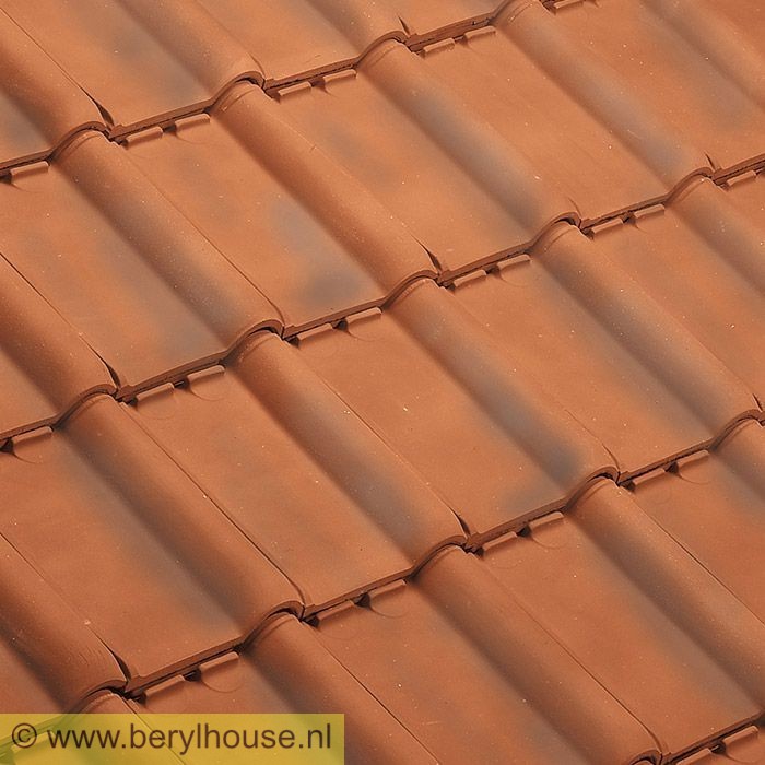 Dakpannen roodbruin genuanceerd (twin model) TUILE DU NORD 20 (per m2)