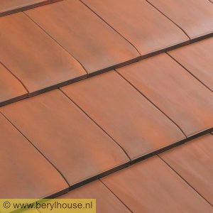 Dakpannen rood genuanceerd VLAKKE DAKPAN 10 (per m2)