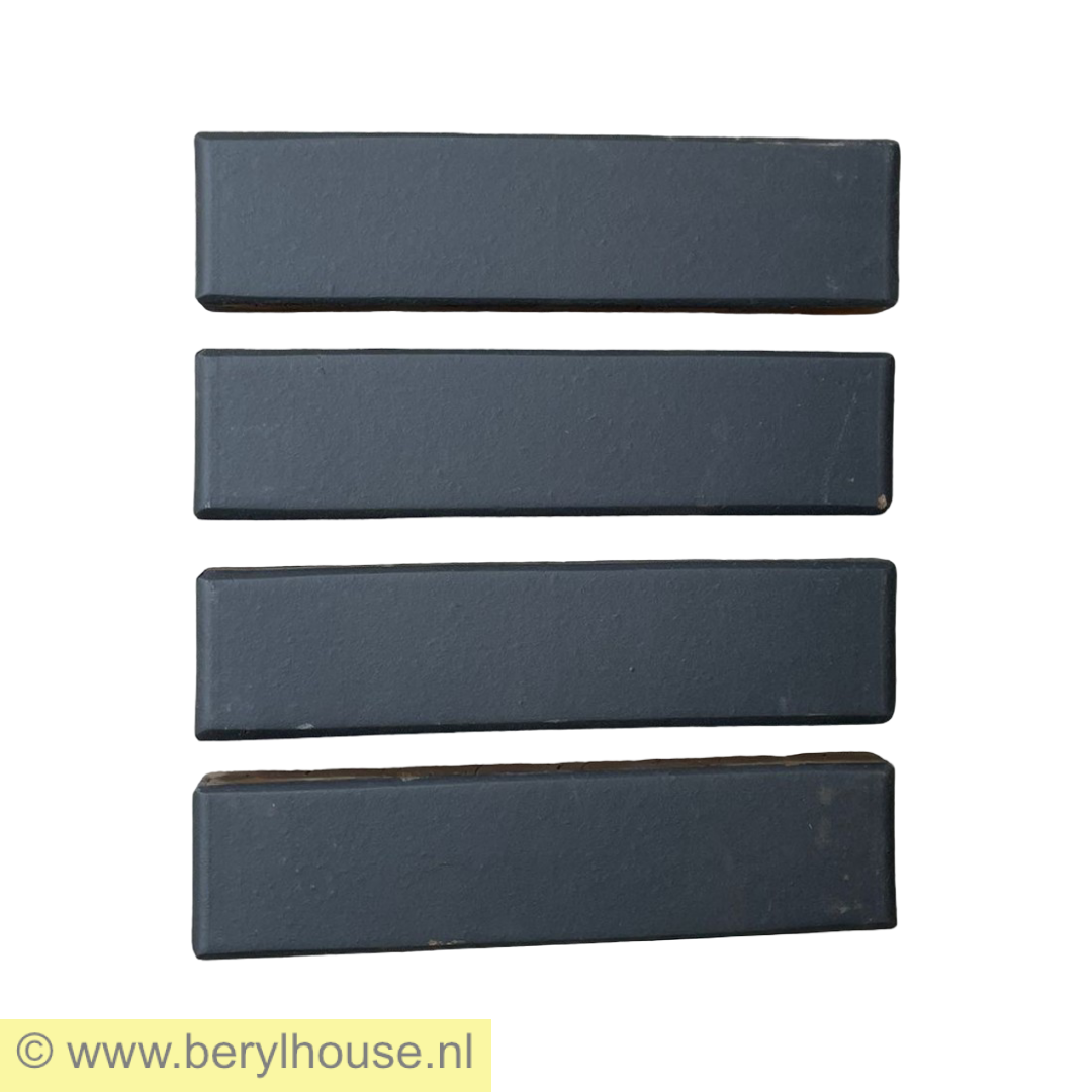 Baksteenstrippen zwart strengpers WF (per m2)