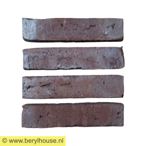 Baksteenstrippen paars rood wasserstrich WF (per m2)